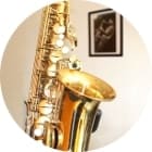 Saxophonunterricht in der Bandschmiede